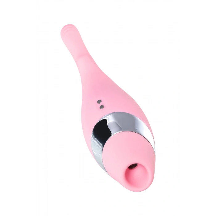 VipMarketim Flovetta Dahli̇a Çok Fonksiyonlu Vakum Vibratör, Silikon, Pembe, 14 Cm