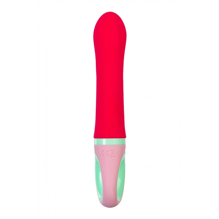 VipMarketim Flovetta Petunia Klitoral Uyarıcılı Vibratör, Silikon, Kırmızı, 19 Cm