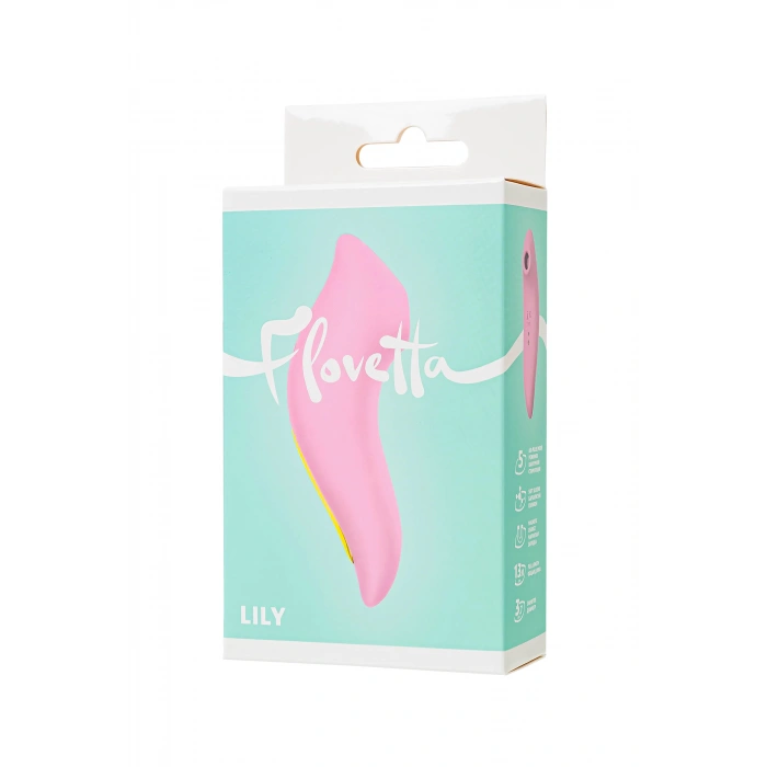VipMarketim Flovetta Vakum uyarıcısı Lily, silikon, pembe, 13 cm