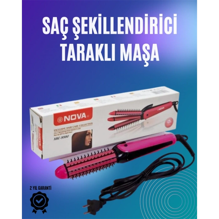 VipMarketim Fön ve Tarama İşlemini Birleştiren Pratik Saç Tarağı