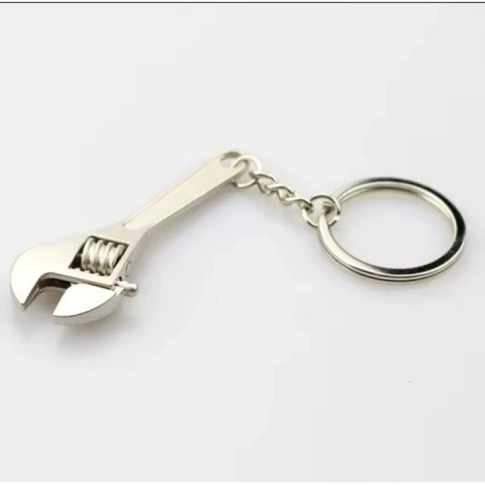 VipMarketim Fonksiyonel İngiliz Anahtarı Şeklinde Metal Anahtarlık