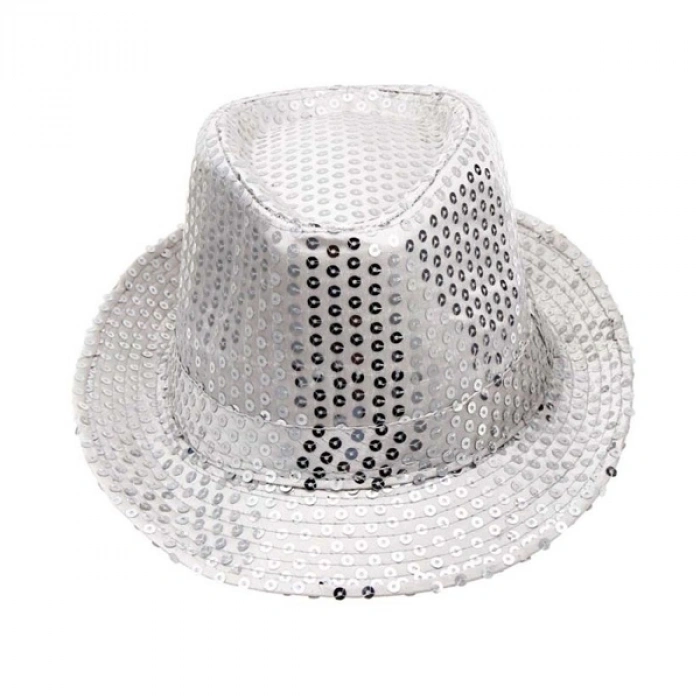 VipMarketim Fötr Çocuk Şapkası Gümüş Rengi