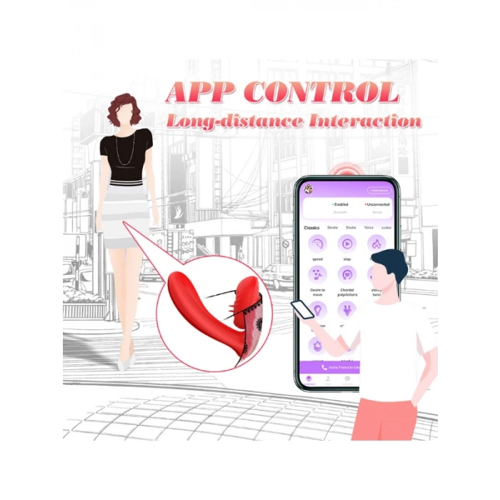 VipMarketim FoxShow APP Kontrollü Giyilebilir Vibratör