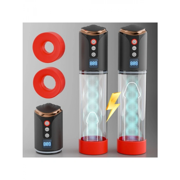 VipMarketim FoxShow LCD Ekranlı Otomatik Penis Pompası