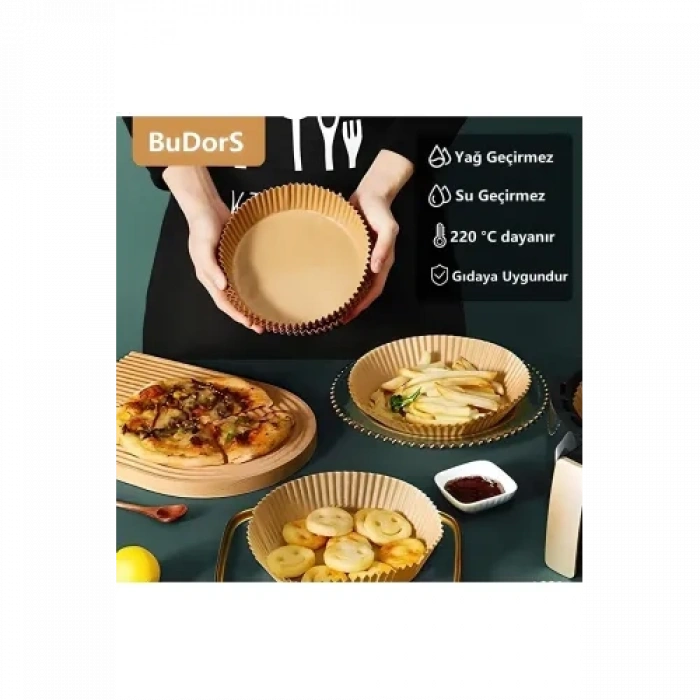 VipMarketim Fritöz Pişirme Kağıdı 50 Adet