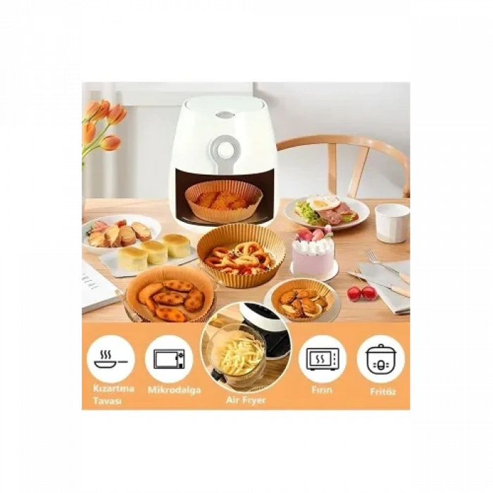 VipMarketim Fritöz Pişirme Kağıdı 50 Adet