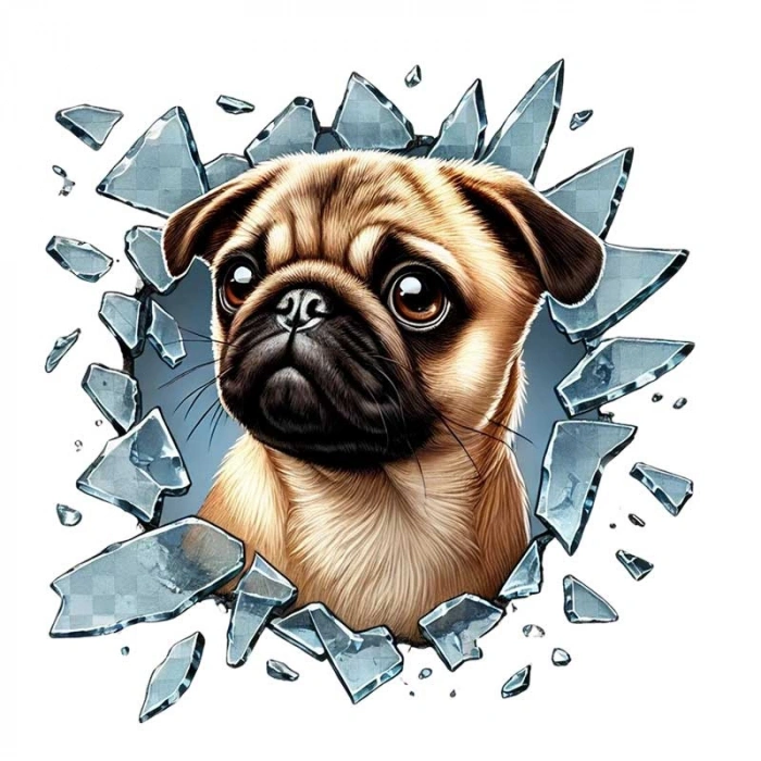 VipMarketim Fulcar French Bulldog Araç Stickerı