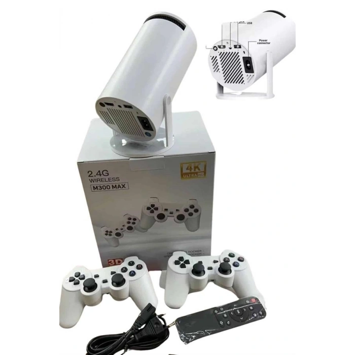 VipMarketim Full HD 8 GB Ayaklı Çift Kollu 4K Video Oyun Konsolu Taşınabilir