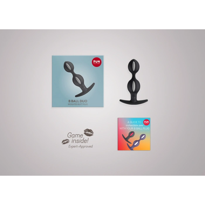 VipMarketim Fun Factory B Balls Anal Plug, Silikon, Siyah, 13 Cm