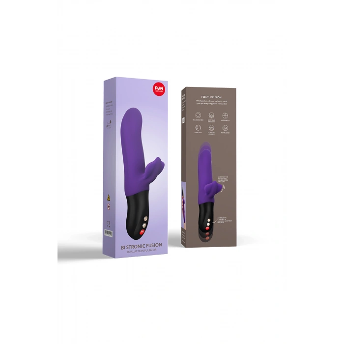 VipMarketim Fun Factory Bİ STRONİC FUSİON Vibratör, silikon, mor, 22 cm