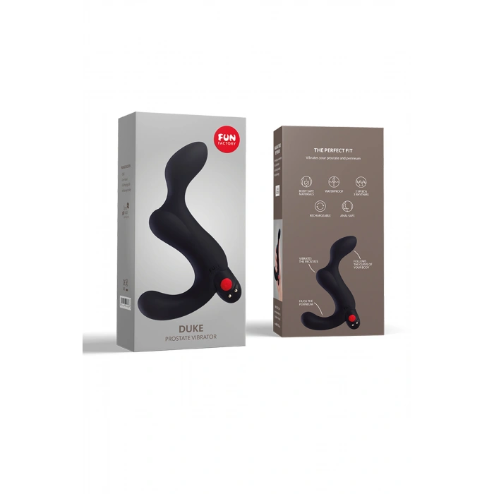 VipMarketim Fun Factory Duke Anal Plug, Silikon, Siyah, 12 Cm