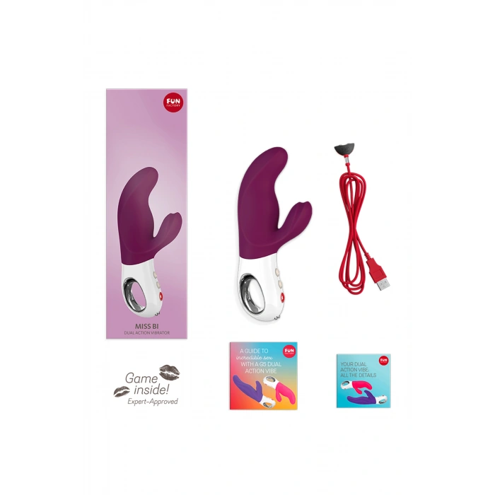 VipMarketim Fun Factory MİSS Bİ Vibratör, silikon, kırmızı, 17 cm