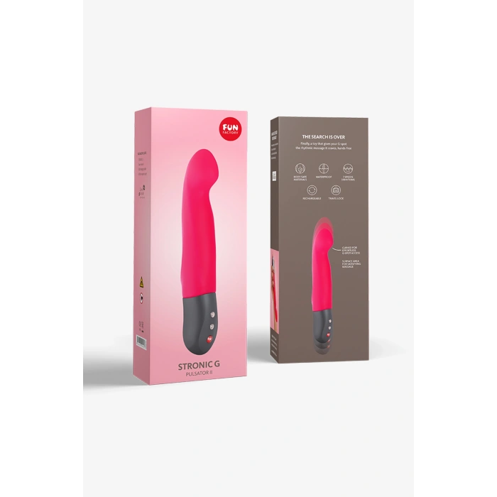 VipMarketim Fun Factory STRONİC G pulsatör, silikon, pembe, 20,8 cm