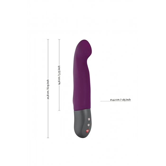 VipMarketim Fun Factory Stroni̇c G Vibratör, Silikon, Böğürtlen, 20,8 Cm