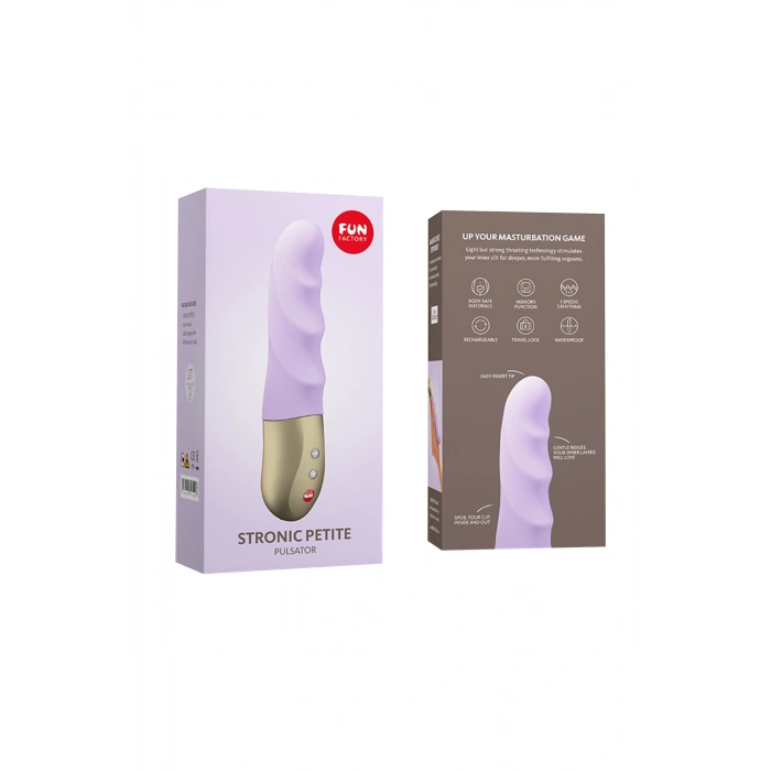 VipMarketim Fun Factory Stroni̇c Peti̇te Vibratör -mini , Silikon, Mor, 17 Cm