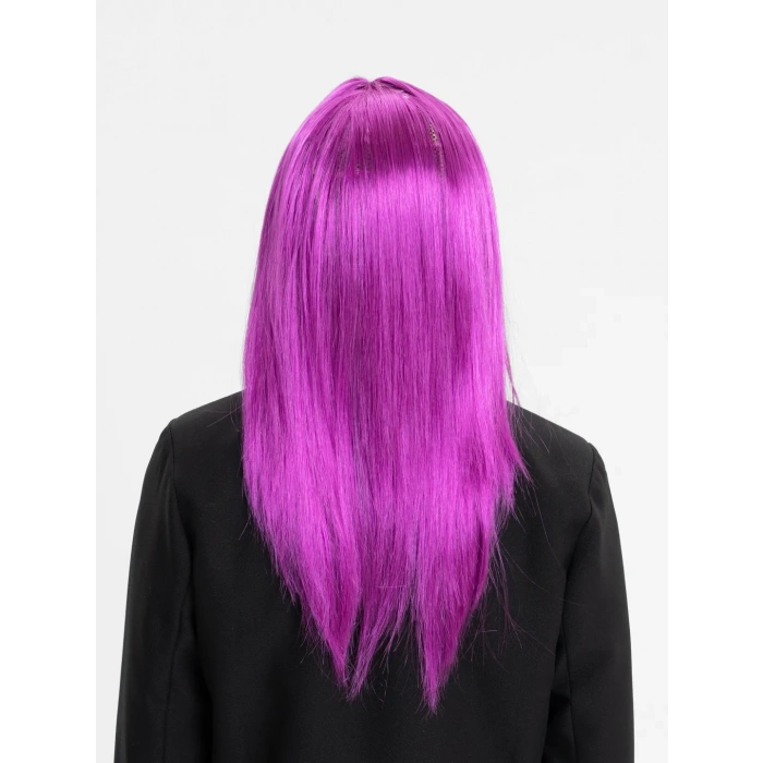 VipMarketim Fuşya Renk Düz Kesim Peruk