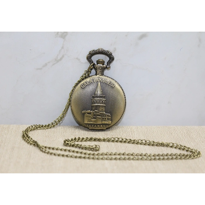 VipMarketim Galata Kulesi Tasarımlı Köstekli Saat