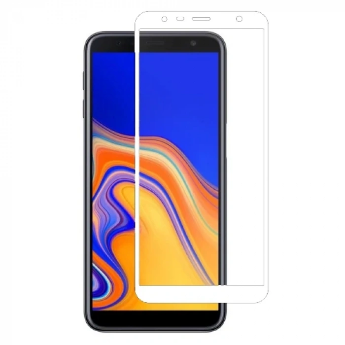 VipMarketim Galaxy J6+ Plus/J4+ Plus 3D Full Kırılmaz Tempered Cam Ekran Koruyucu-(5775)