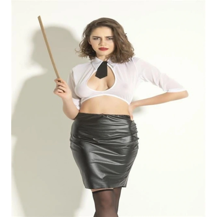 VipMarketim Gallipoli Bayan Gömlek, Kravat, Etek Ve Çorap Takım (Kod:6506)