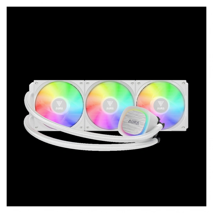 VipMarketim GAMDIAS AURA GL360 V2 WH White Edition 360mm RGB 3 Fanlı CPU Sıvı Soğutma(1923)