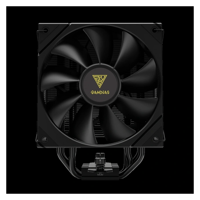 VipMarketim GAMDIAS BOREAS E2-410 Black Edition 120mm CPU Kule Tipi Hava Soğutma Doğrudan Temas Teknolojisine Sahip 4 adet Gelişmiş Bakır Isı Borusu (AMD AM4-AM5 ve INTEL Tüm işlemciler ile uyumlu)(1923)