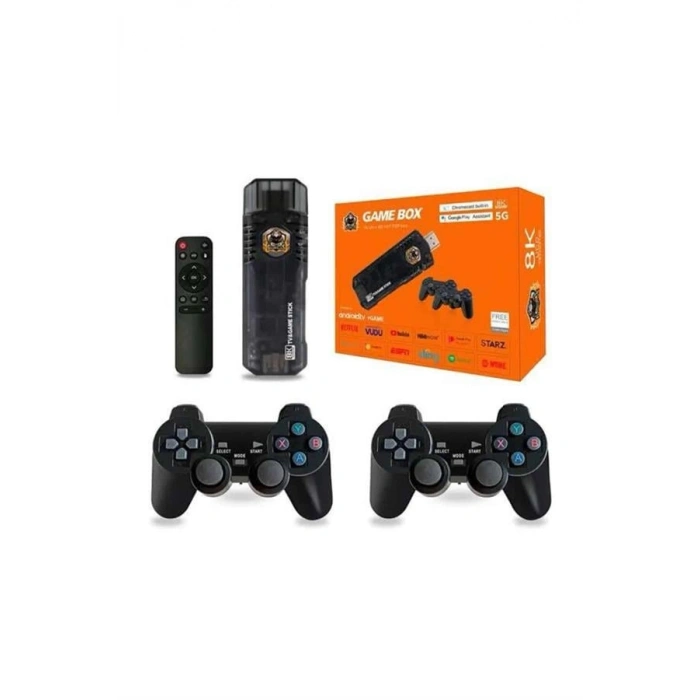 VipMarketim Game Box Android Tv 36500 Oyunlu Atari 5g 8k HDR Ultra HD 64 GB