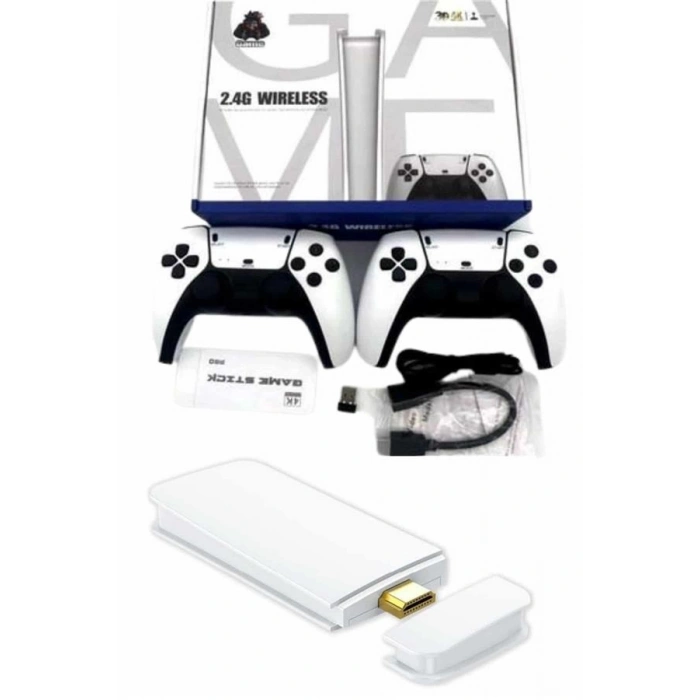 VipMarketim Game Stick 4K Retro Çift Kollu Atari Oyunlari +20000 Oyunlu Konsol Nostalji