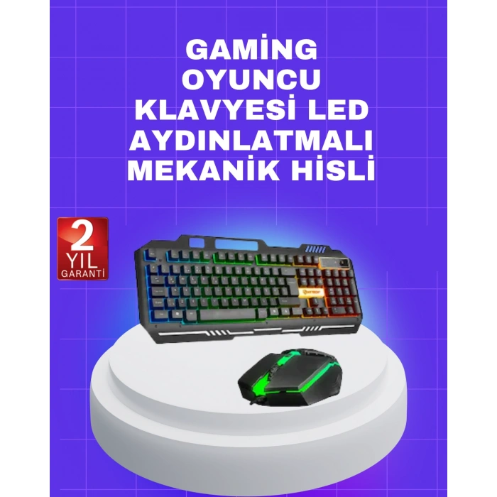 VipMarketim Gaming Klavye Mouse – Çatışmasız Tuş Hızlı Tepki Süresi