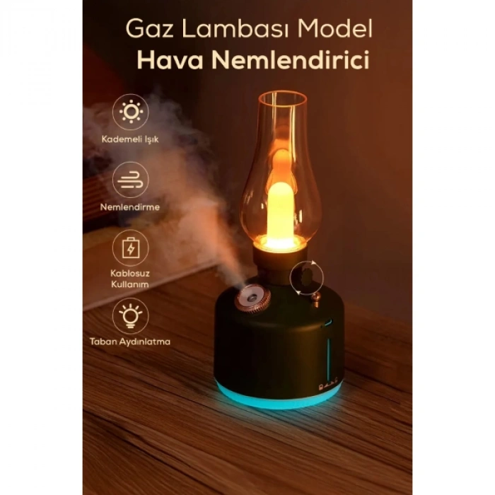 VipMarketim Gaz Lambası Tasarımlı Hava Nemlendirici