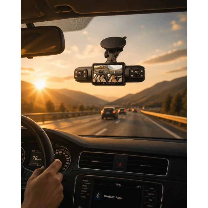 VipMarketim Gece Görüşlü Araç Kamerası HDR Teknoloji ve Kesintisiz Kayıt