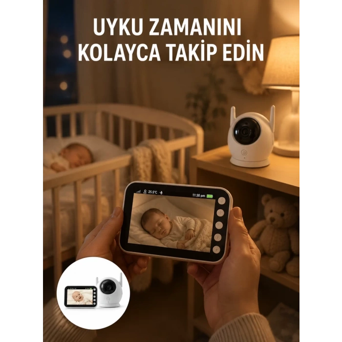 VipMarketim Gece Görüşlü Hareket Takipli Bebek Kamera Sistemi Yeni Nesil