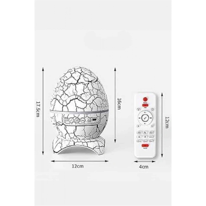 VipMarketim Gece Lambası Yumurta Işık Speaker Yeni Nesil Dinozor Yumurtası Görünümlü
