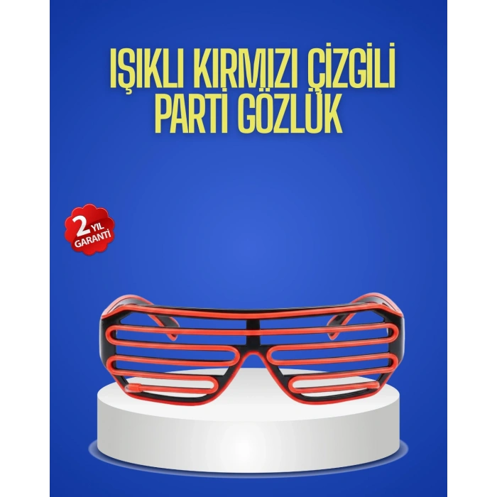 VipMarketim Gece Organizasyonları İçin Renkli LED Gözlük