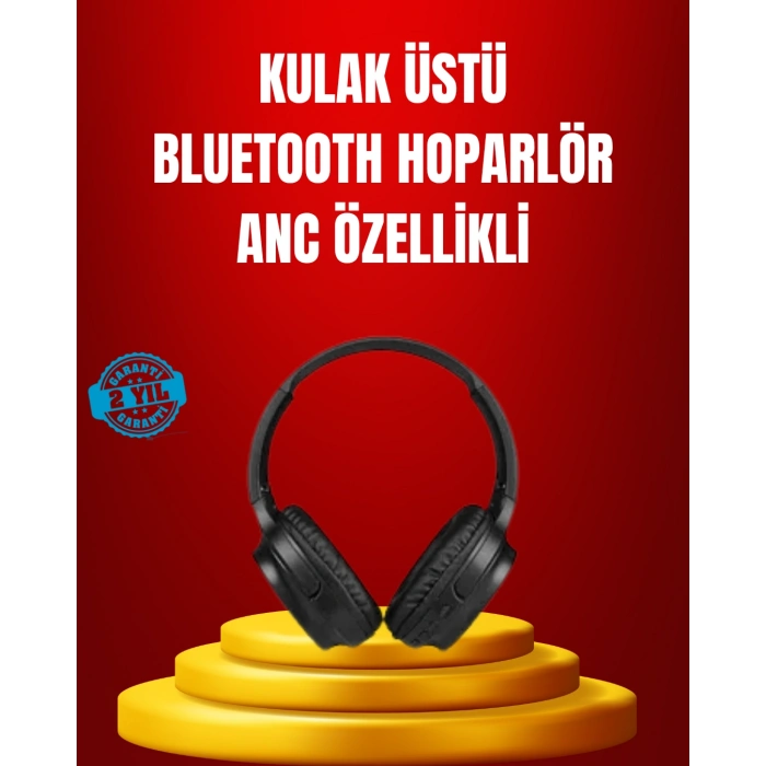 VipMarketim Geniş Frekans Aralıklı Bluetooth Kulak Üstü Kulaklık