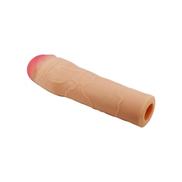 VipMarketim Gerçekçi Et Dokusunda Uzatıcı Penis Kılıfı