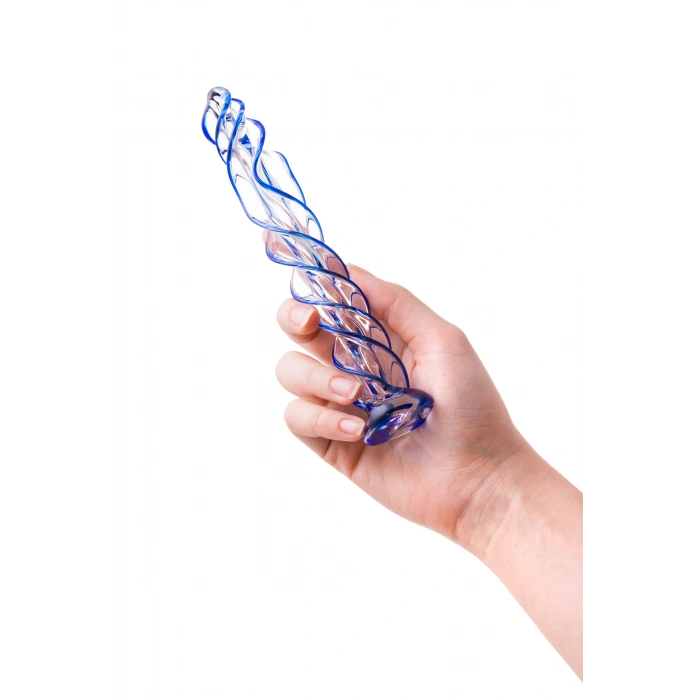 VipMarketim Gerçekçi olmayan Sexus Glass yapay penis, cam, transparan, 18,5 cm