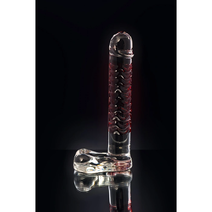 VipMarketim Gerçekçi Olmayan Yapay Penis Sexus Glass, Cam, Transparan, 16 Cm