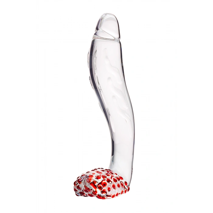 VipMarketim Gerçekçi Olmayan Yapay Penis Sexus Glass, Cam, Transparan, 17,5 Cm