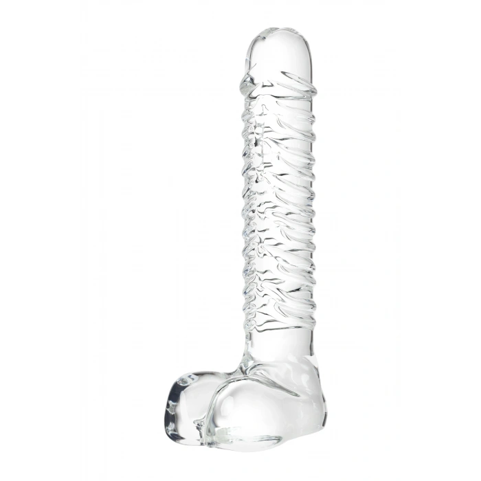 VipMarketim Gerçekçi Olmayan Yapay Penis Sexus Glass, Cam, Transparan, 21 Cm