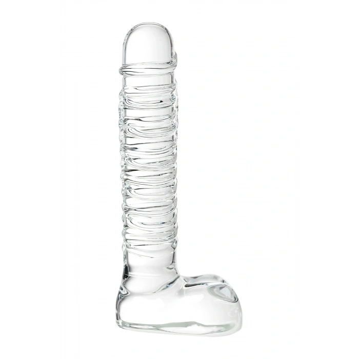 VipMarketim Gerçekçi olmayan yapay penis Sexus Glass, cam, transparan, 21 cm