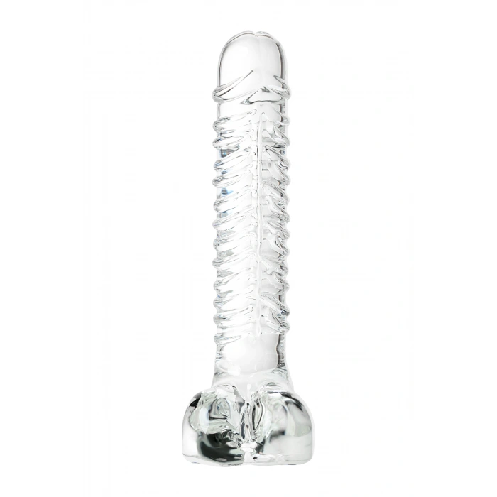 VipMarketim Gerçekçi Olmayan Yapay Penis Sexus Glass, Cam, Transparan, 21 Cm