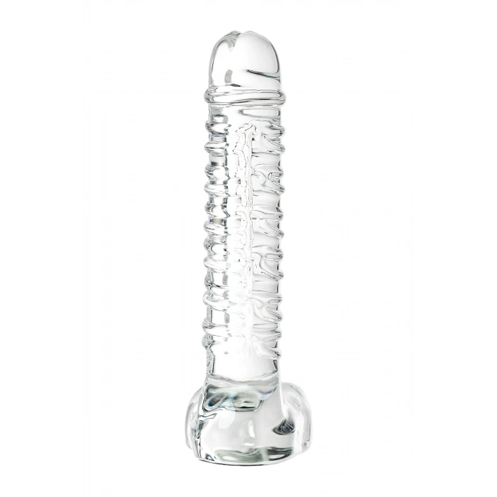VipMarketim Gerçekçi olmayan yapay penis Sexus Glass, cam, transparan, 21 cm