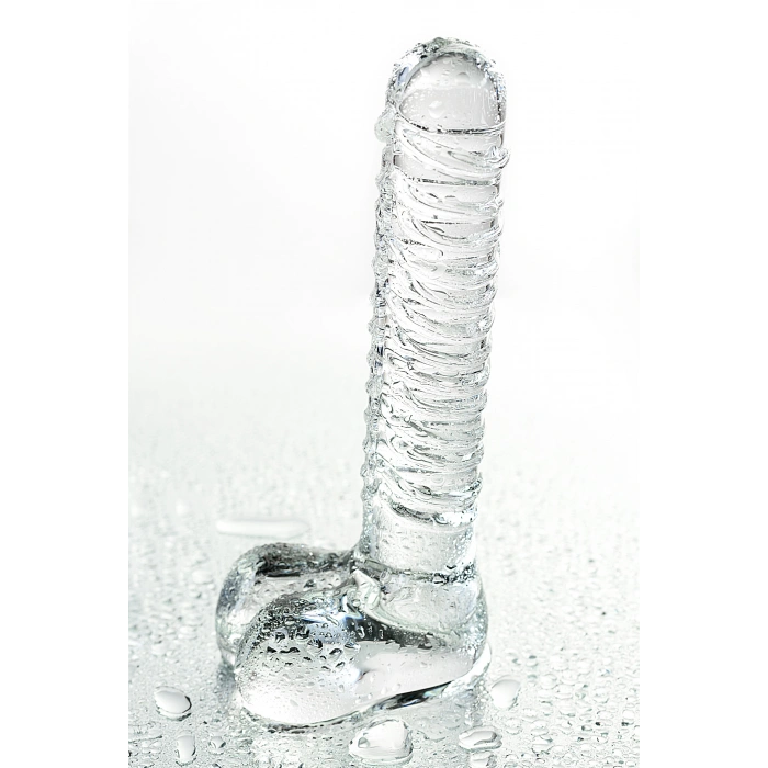 VipMarketim Gerçekçi Olmayan Yapay Penis Sexus Glass, Cam, Transparan, 21 Cm