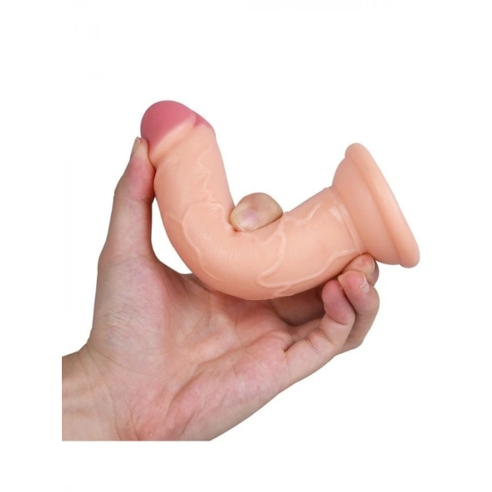 VipMarketim Gerçekçi Vantuzlu Damarlı 14cm Realistik Dildo