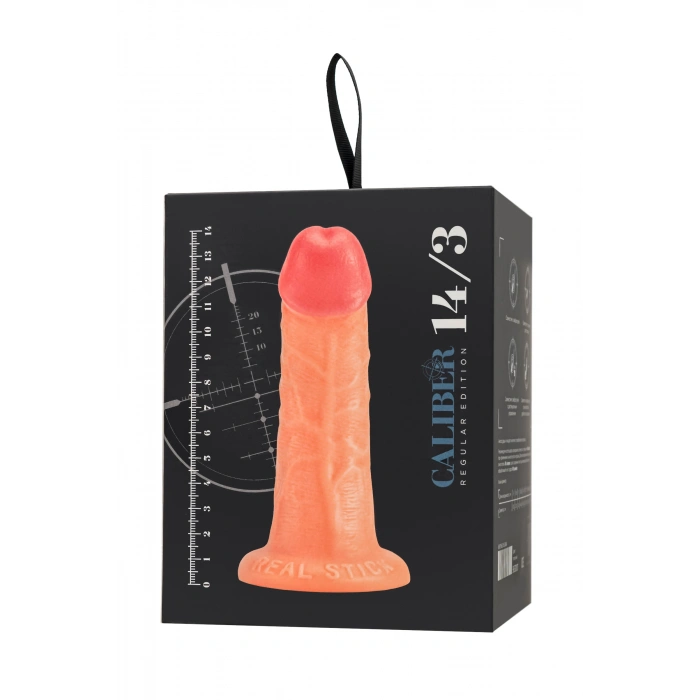 VipMarketim Gerçekçi yapay penis, RealStick CALIBER, 14 cm, Ø3