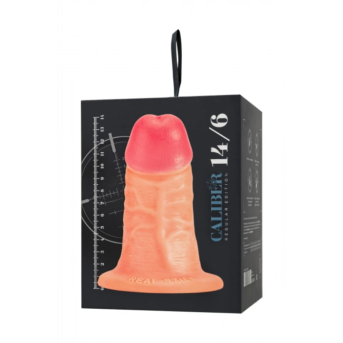 VipMarketim Gerçekçi yapay penis, RealStick CALIBER, 14 cm, Ø6