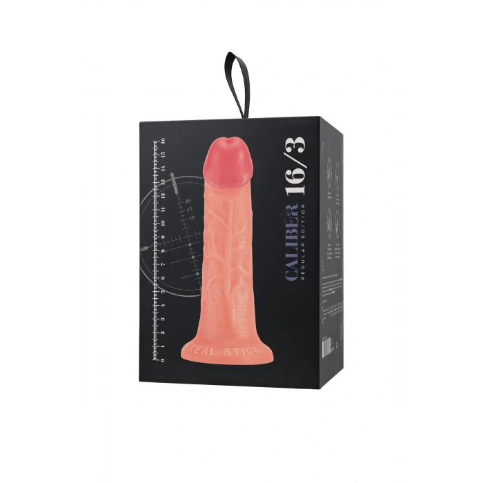 VipMarketim Gerçekçi yapay penis, RealStick CALIBER, 16 cm, Ø3