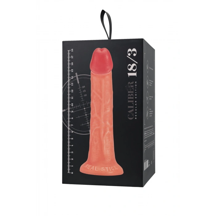 VipMarketim Gerçekçi yapay penis, RealStick CALIBER, 18 cm, Ø3