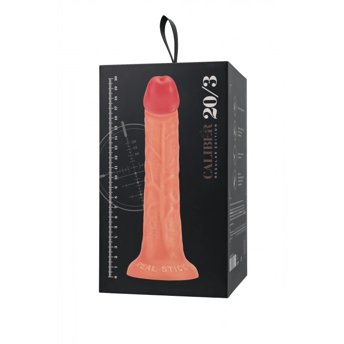 VipMarketim Realstick Caliber, Gerçekçi Yapay Penis 20 Cm, Ø3