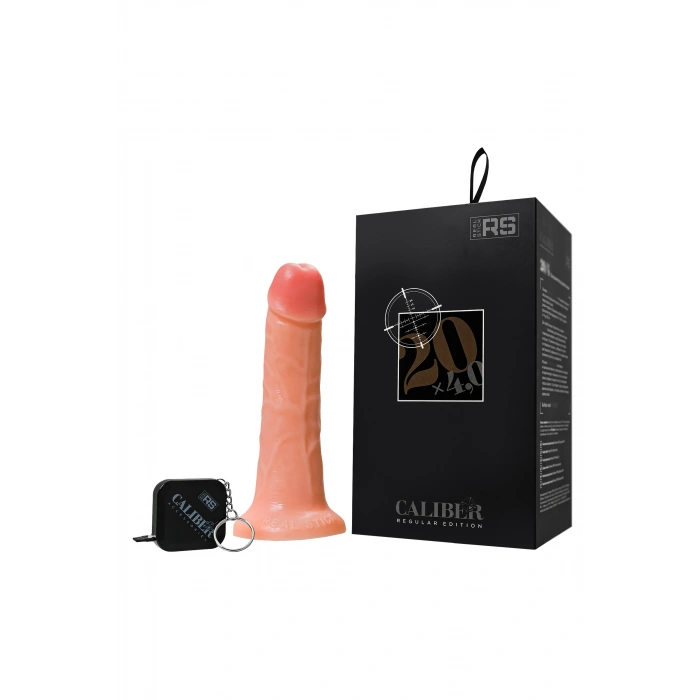 VipMarketim Gerçekçi yapay penis, RealStick CALIBER, 20 cm, Ø4